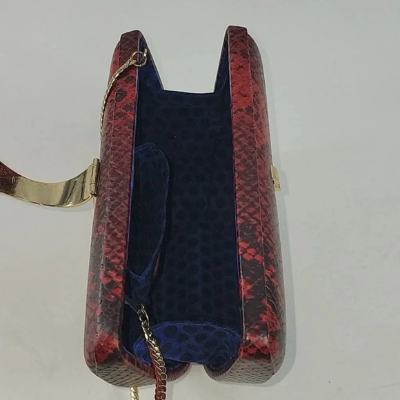 Rebecca Minkoff Red Leather Snakeskin Purse NWOT - Picture 10 of 15
